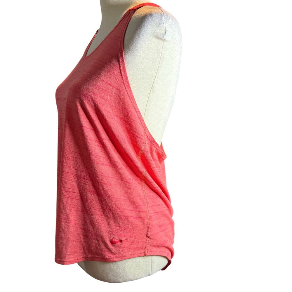 Nike Just Do It Loose Fit Racerback Tank Top, Heathered Coral, Women's Medium